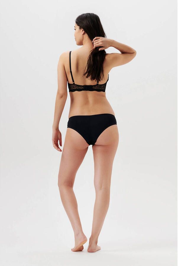 Noppies zwangerschapsbrazilian met kant zwart Dames Polyamide Effen 2XL - Foto 2