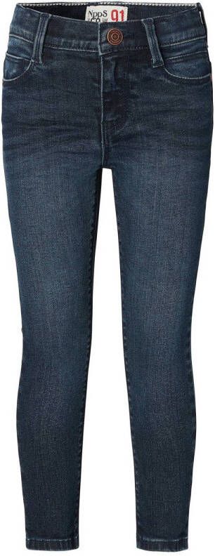Noppies regular fit jeans Nysa black blue wash Blauw Meisjes Stretchdenim 104