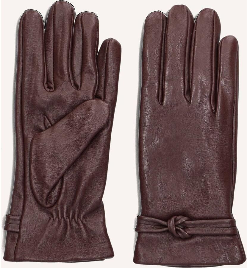 Notre-v Elegante Bordeaux Handschoenen voor Moderne Vrouwen Red Dames