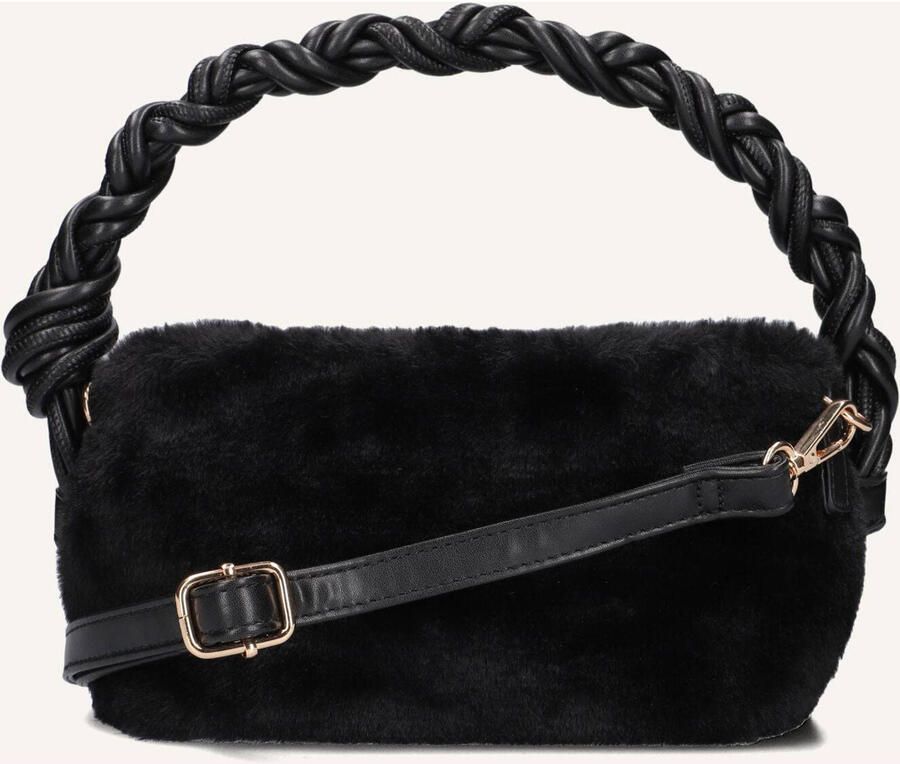 Notre-v Zwarte Faux Fur Schoudertas Black Dames - Foto 3