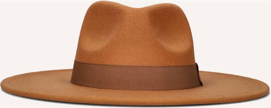 Notre-v Elegante Katia Hoed in Cognac Brown Dames