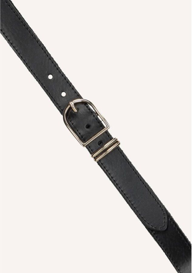 Notre-v Zwarte leren riem voor dames Black - Foto 2