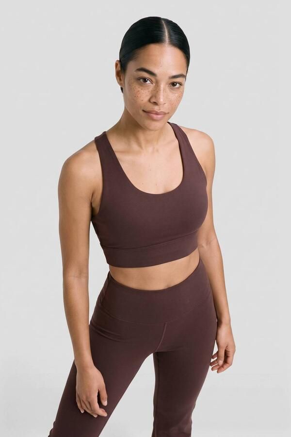 NUA flared sportlegging aubergine