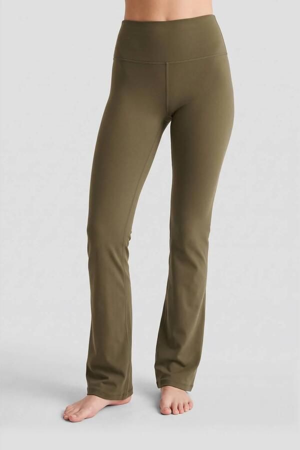 NUA flared sportlegging olijfgroen