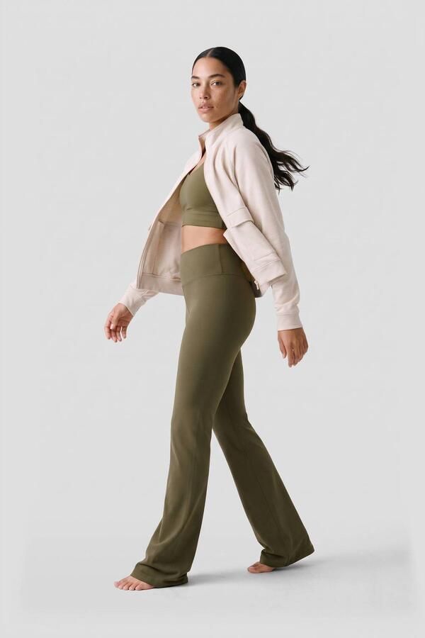 NUA flared sportlegging olijfgroen - Foto 2