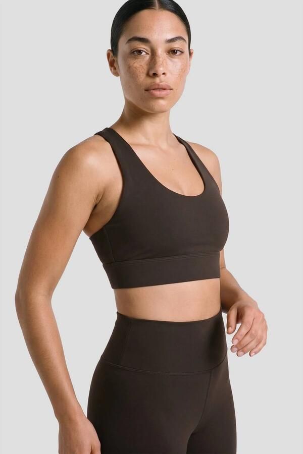 NUA sporttop donkerbruin