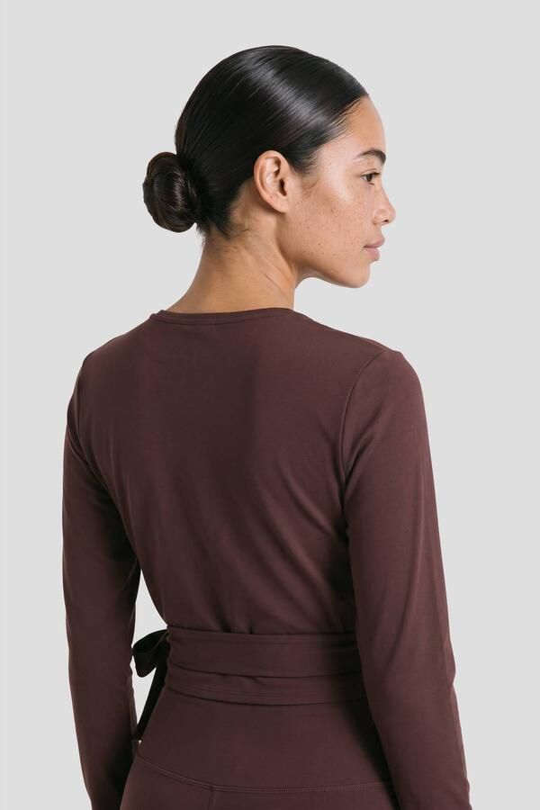NUA wikkel sporttop aubergine - Foto 3
