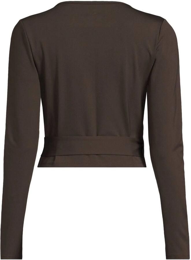 NUA wikkel sporttop donkerbruin - Foto 2
