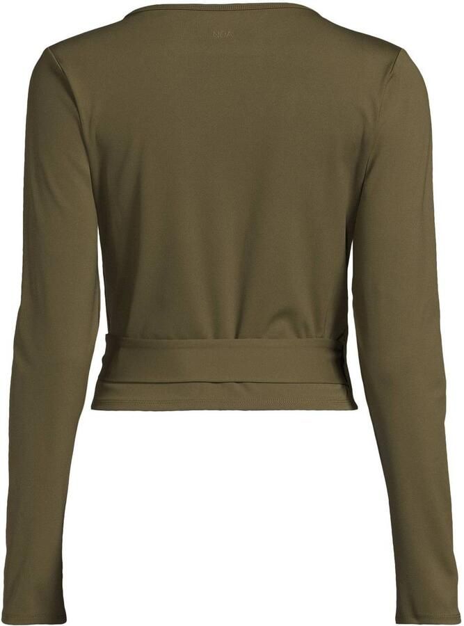 NUA wikkel sporttop olijfgroen - Foto 2
