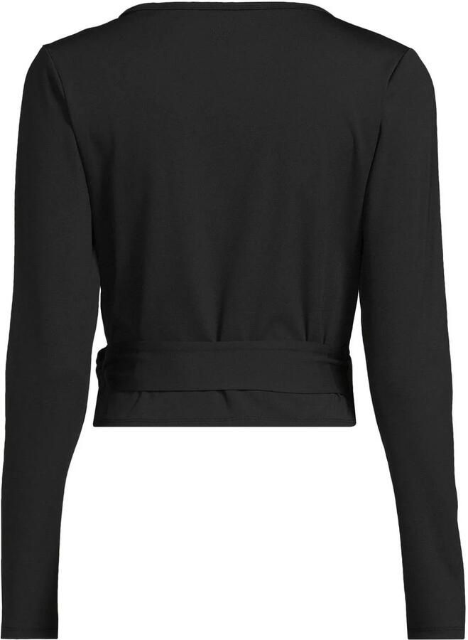 NUA wikkel sporttop zwart - Foto 3