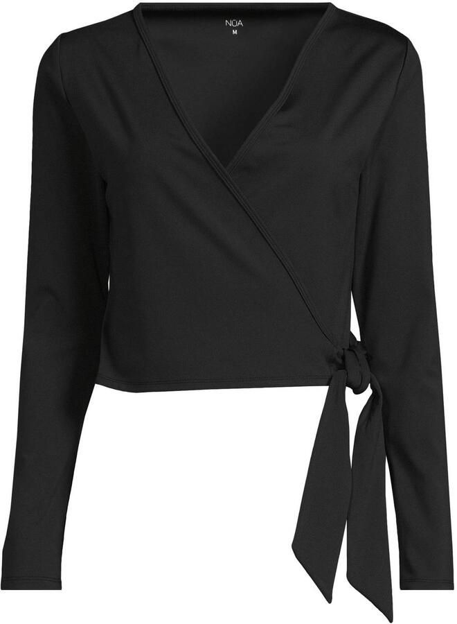 NUA wikkel sporttop zwart - Foto 2