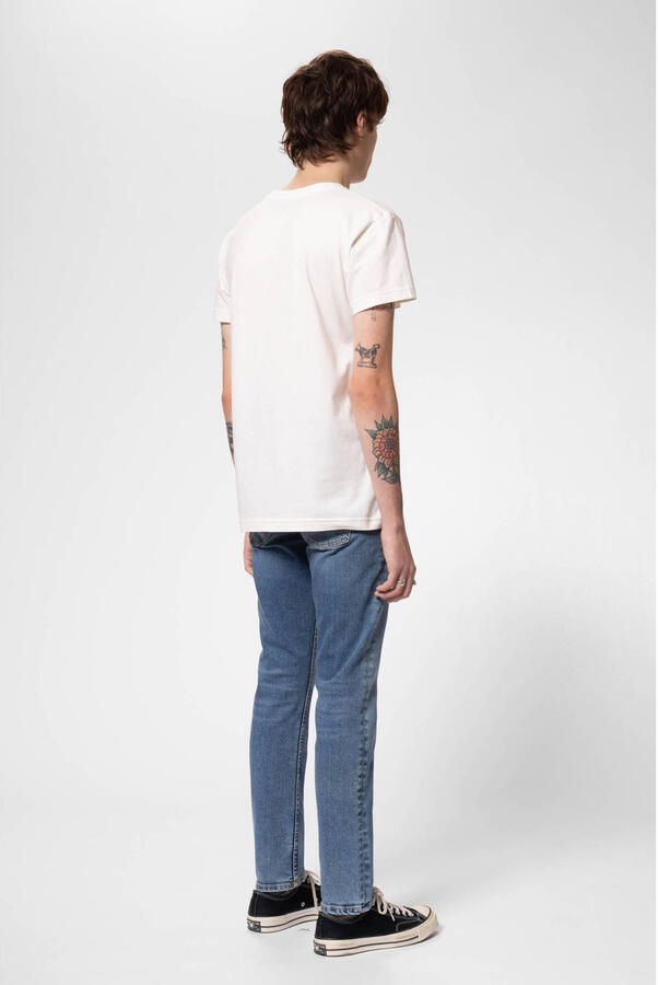 Nudie Jeans Vintage Americana Lean Dean Jeans Blue Heren - Foto 5