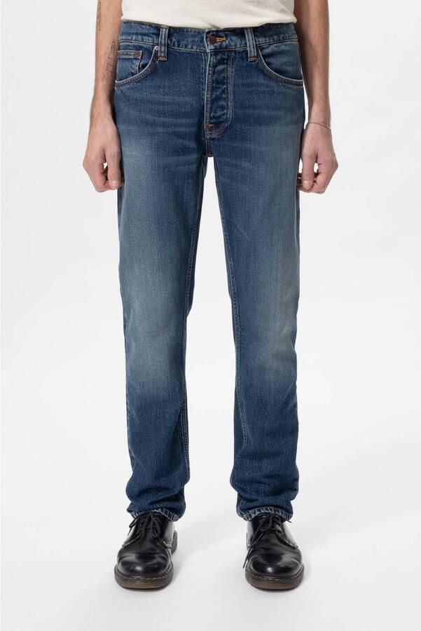Nudie Jeans Comfort Stretch Slim Fit Jeans Blue Heren