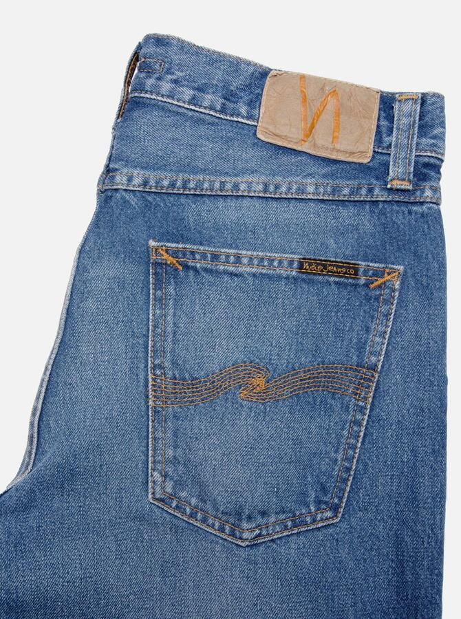 Nudie Jeans Steady Eddie II regular fit jeans mediumblauw - Foto 2