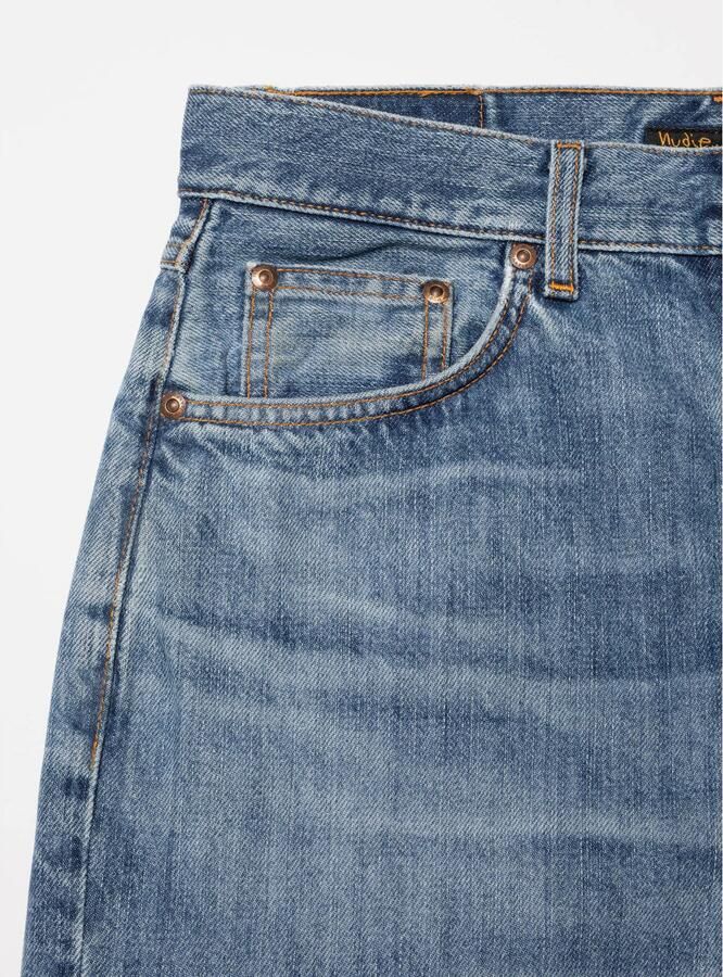 Nudie Jeans Tuff Tony loose fit jeans mediumblauw