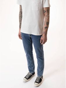 Nudie Jeans tapered fit jeans Lean Dean plain stone