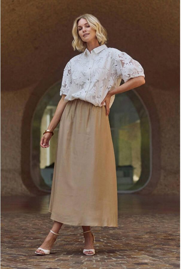 NUKUS Dames Rokken Floortje Skirt Zand - Foto 6