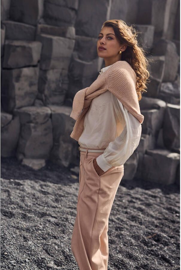 NUKUS Dames Blouses Milanova Blouse Pearl Wit - Foto 5