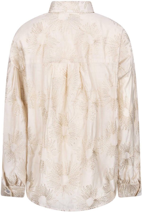 NUKUS Dames Blouses Nola Blouse Embroidery Creme - Foto 6