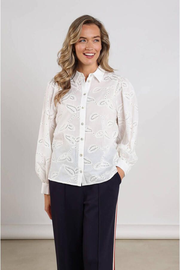 NUKUS Dames Blouses Milanova Blouse Wit - Foto 5