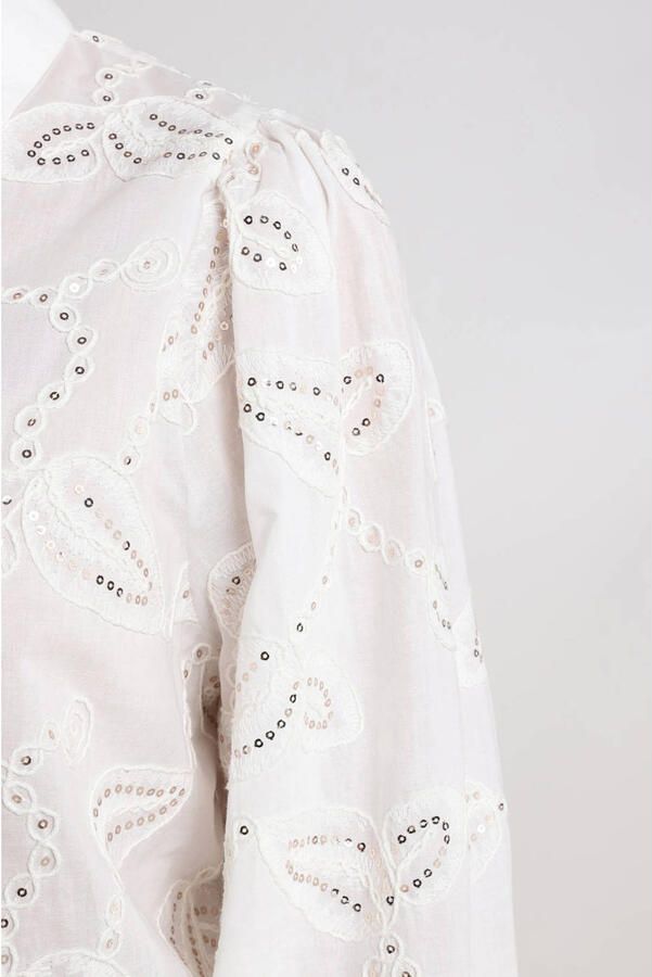 NUKUS Dames Blouses Milanova Blouse Wit - Foto 9