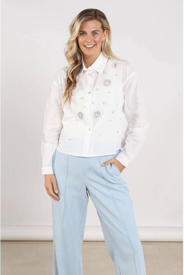 NUKUS blouse met pailletten