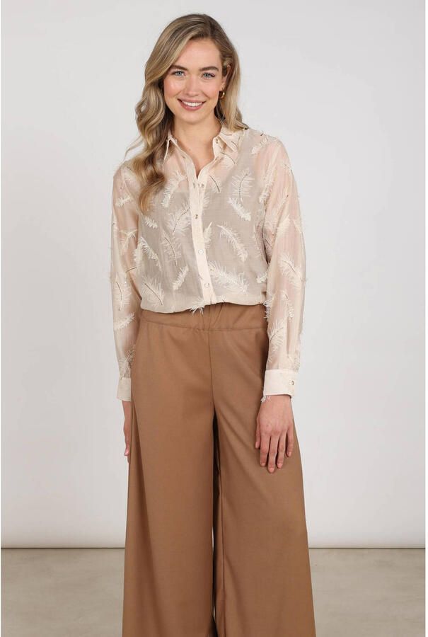 NUKUS Dames Blouses Aysha Blouse Feathers Creme - Foto 5