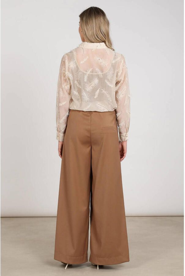 NUKUS Dames Blouses Aysha Blouse Feathers Creme - Foto 6