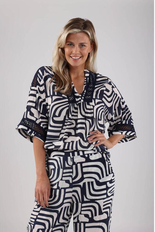 NUKUS Dames Tops & T-shirts Nina Top Donkerblauw - Foto 7