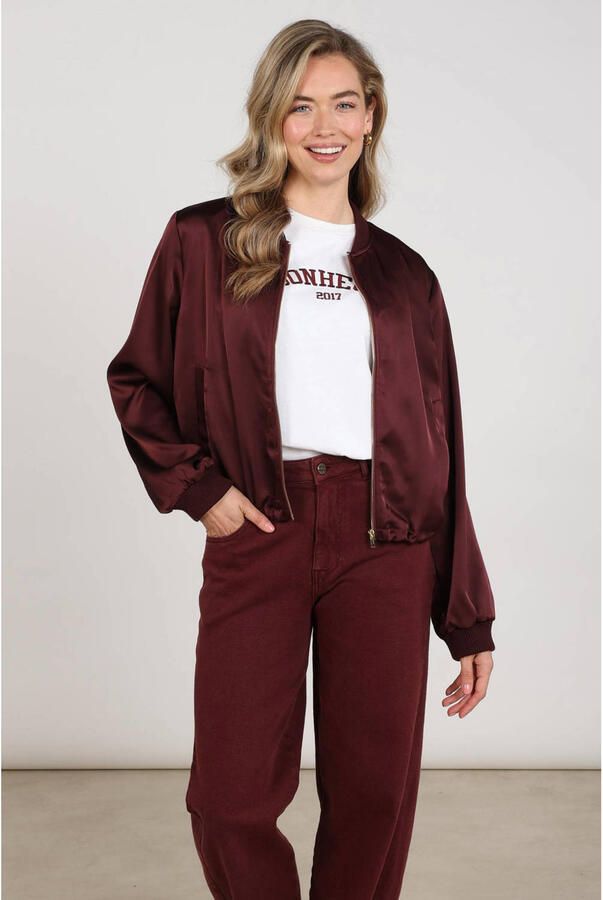NUKUS Dames Jassen Dena Jacket Shiny Bordeaux - Foto 5