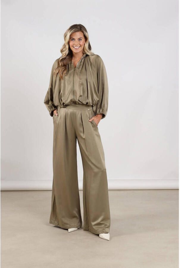 NUKUS Dames Broeken Juna Pants Khaki - Foto 6