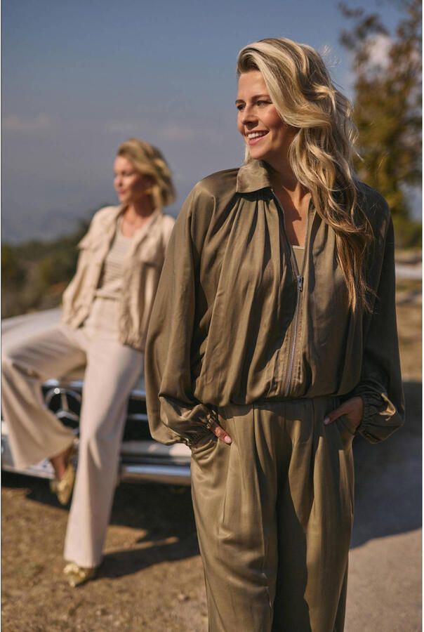 NUKUS Dames Broeken Juna Pants Khaki - Foto 7
