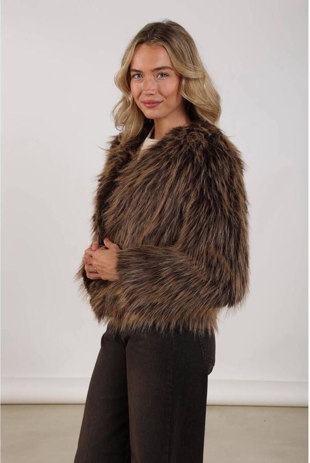 NUKUS Dames Jassen Lori Jacket Bruin - Foto 6