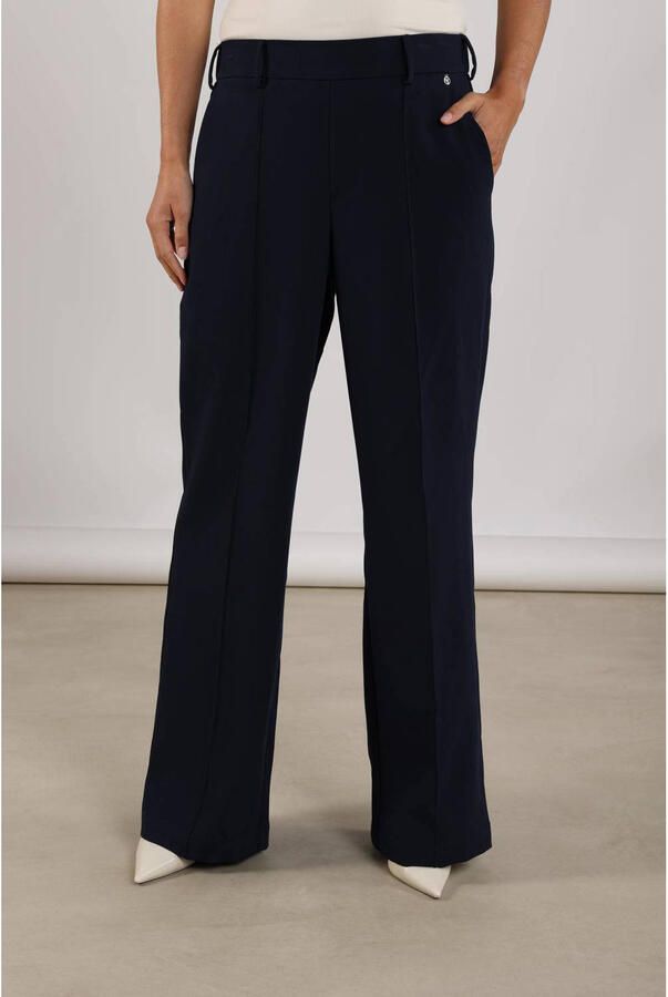 NUKUS flared regular waist pantalon marineblauw - Foto 5