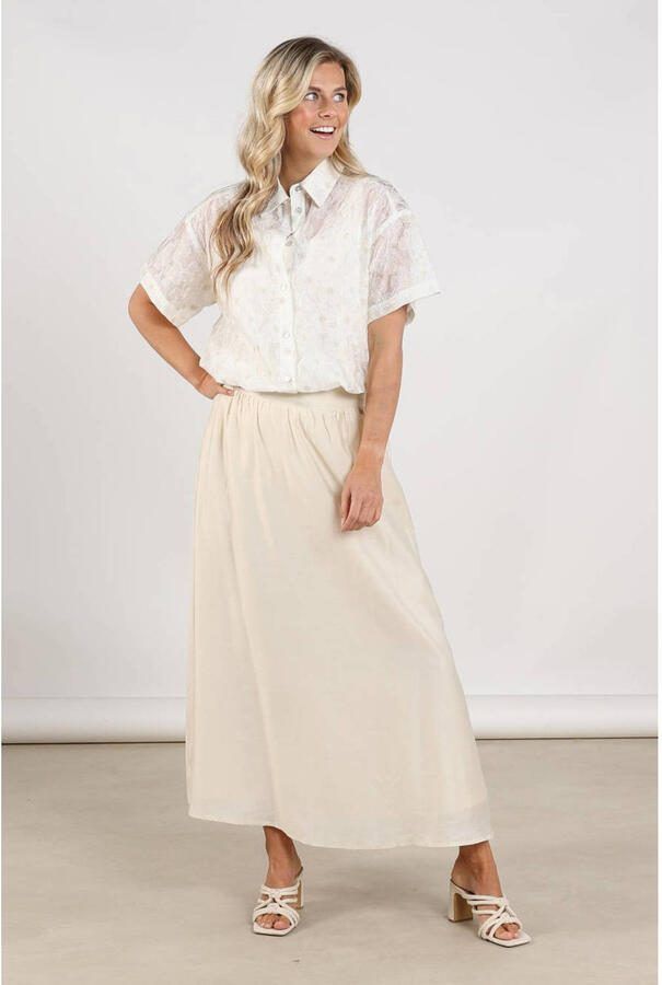 NUKUS Dames Blouses Britt Blouse Flower Gebroken Wit - Foto 7