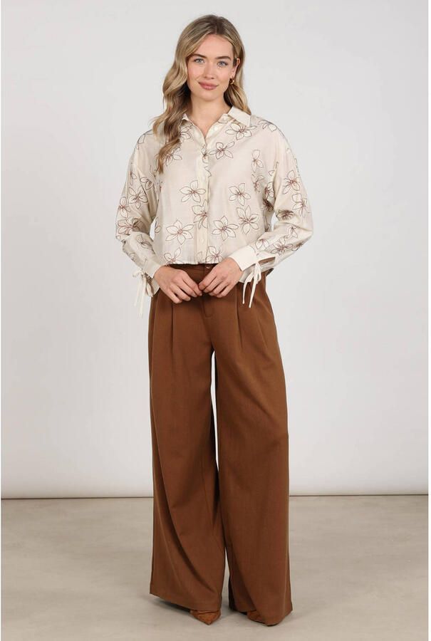 NUKUS Dames Blouses Bailey Blouse Flower Ecru - Foto 5