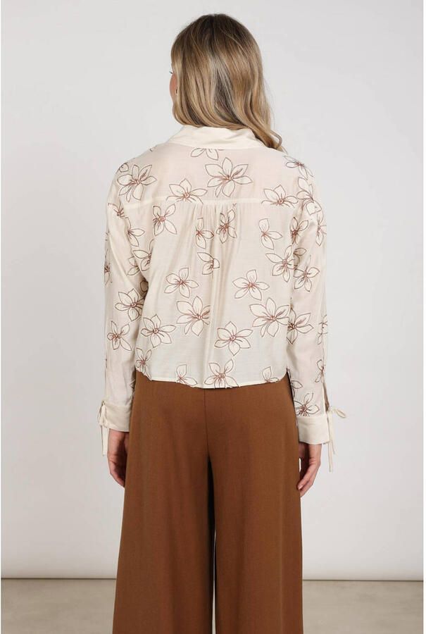 NUKUS Dames Blouses Bailey Blouse Flower Ecru - Foto 7