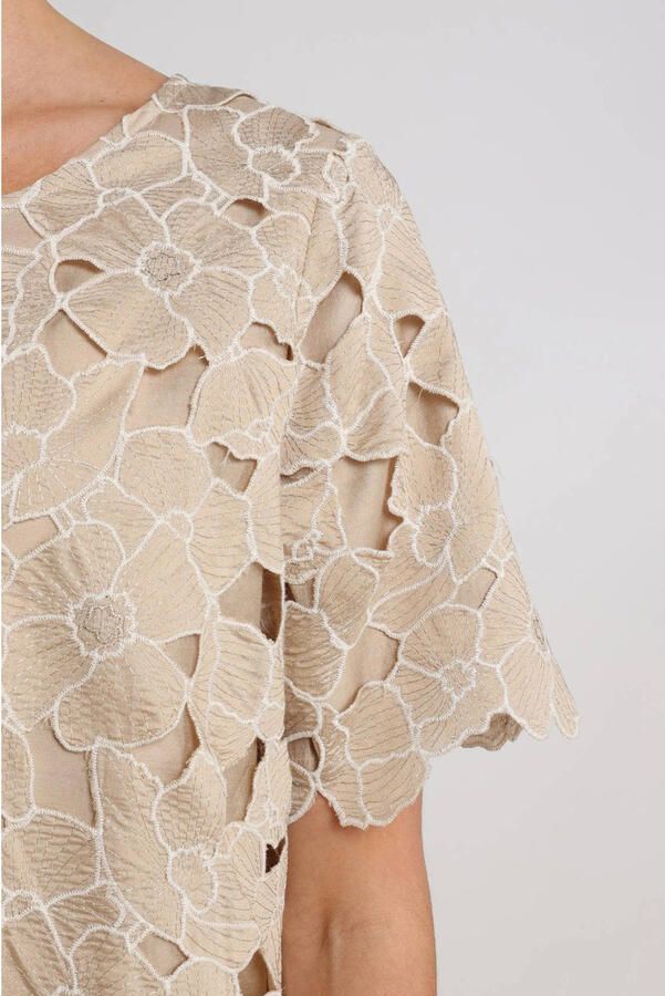 NUKUS Dames Tops & T-shirts Octavia Top Flower Beige - Foto 7