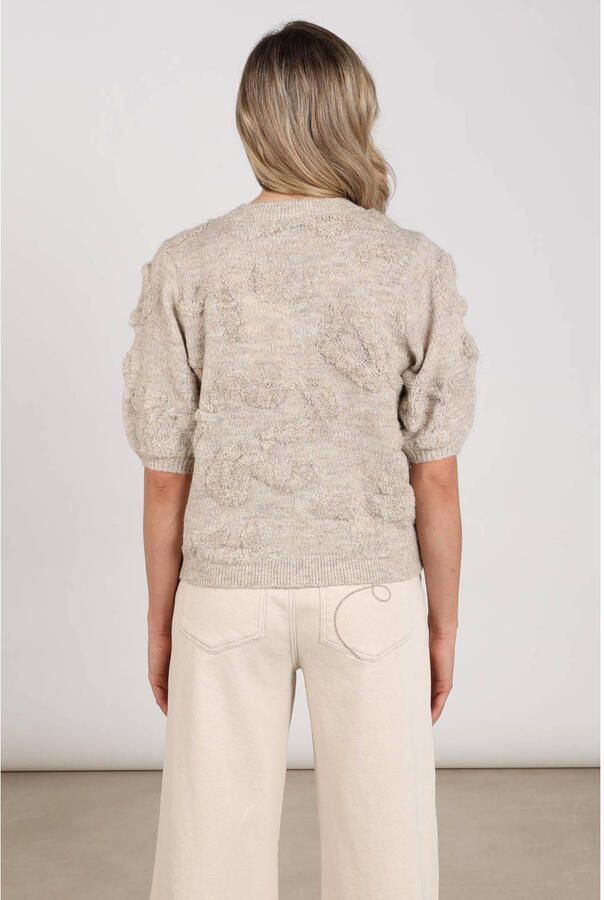 NUKUS Dames Truien & Vesten Maggy Cardigan Ss Beige - Foto 6