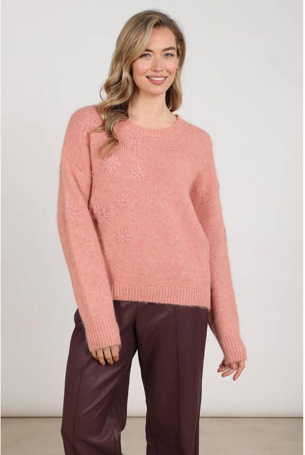 NUKUS Dames Truien & Vesten Konstanza Pullover Flower Roze - Foto 5
