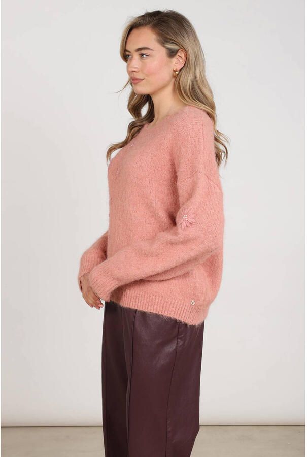 NUKUS Dames Truien & Vesten Konstanza Pullover Flower Roze - Foto 6