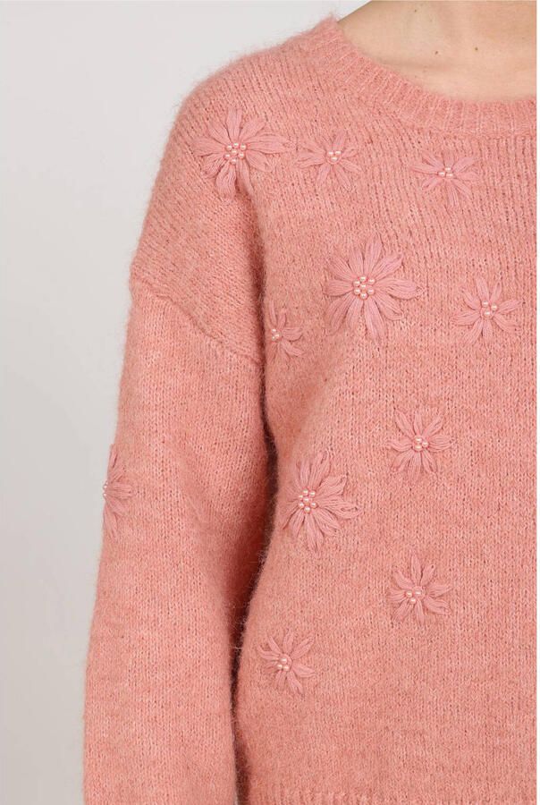 NUKUS Dames Truien & Vesten Konstanza Pullover Flower Roze - Foto 7