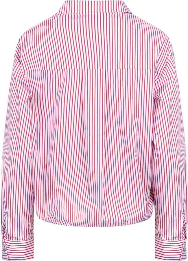 NUKUS gestreepte blouse roze