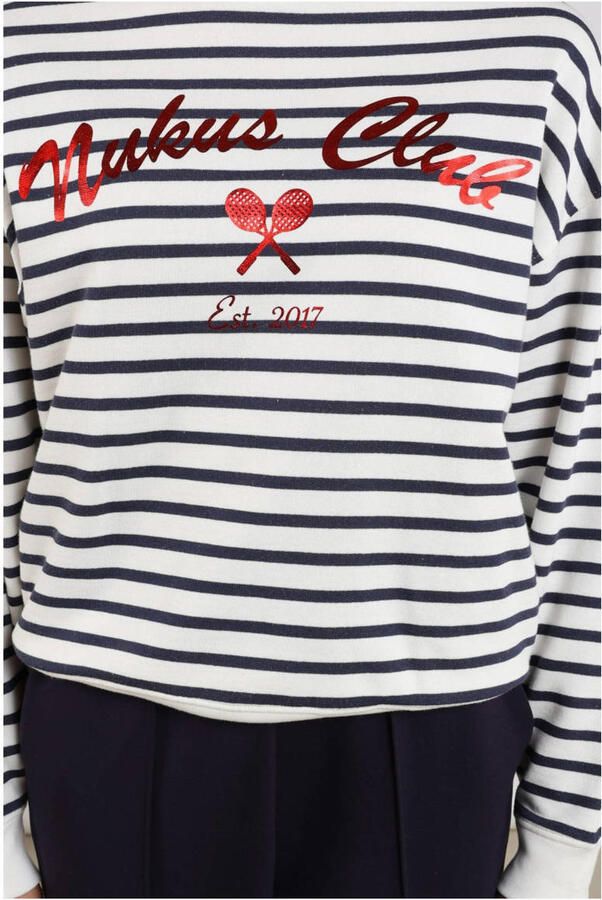 NUKUS Dames Truien & Vesten Paige Sweater Stripe Multi - Foto 7