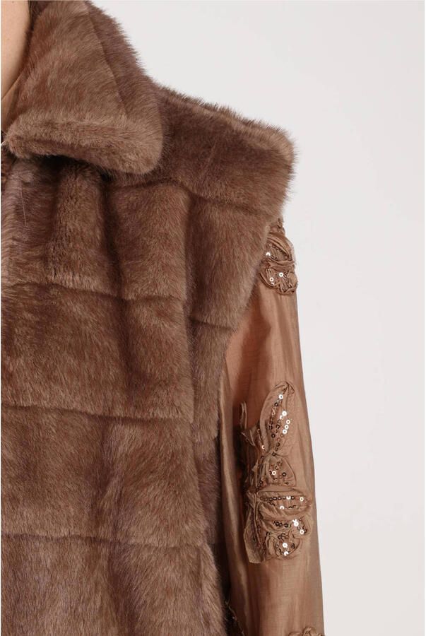 NUKUS Dames Blazers Hani Gilet Bruin - Foto 3