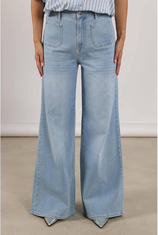 NUKUS Dames Jeans Scarlet Pants Lichtblauw - Foto 5