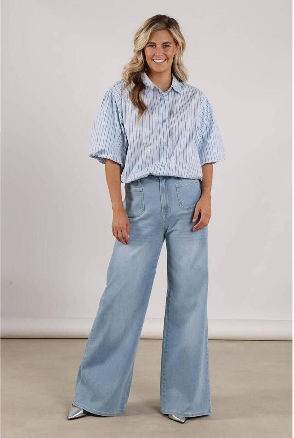 NUKUS Dames Jeans Scarlet Pants Lichtblauw - Foto 6