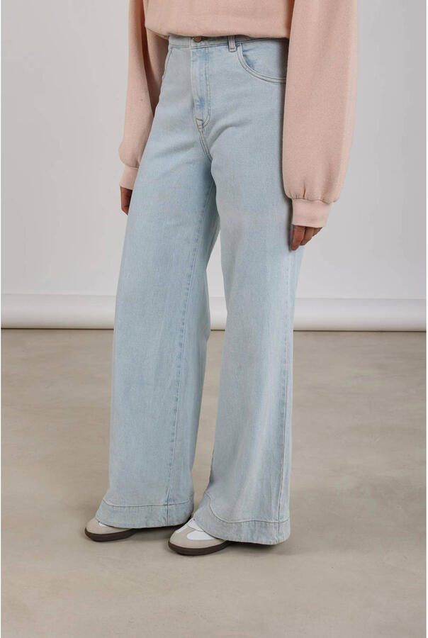 NUKUS Dames Jeans Abby Pants Denim Strass Lichtblauw - Foto 5