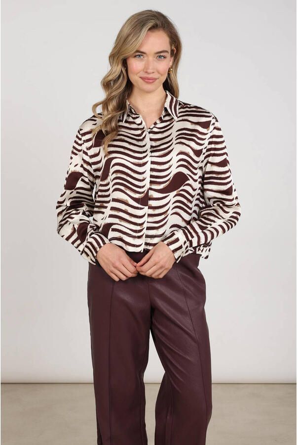 NUKUS Dames Blouses Adora Blouse Zebra Ecru
