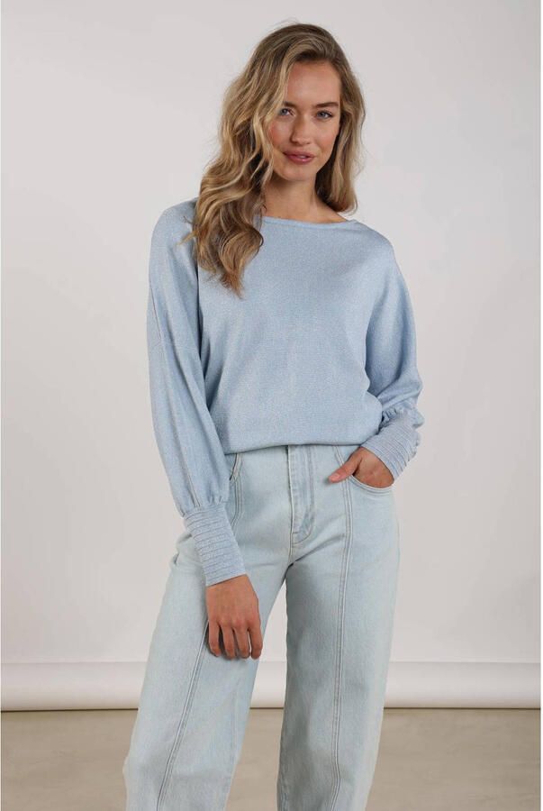 NUKUS Dames Truien & Vesten Jorien Pullover Lurex Lichtblauw - Foto 5